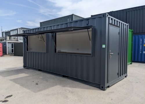 Outdoor Catering Unit with shipping container